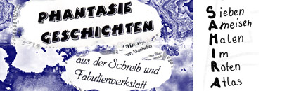 Grafiken zum Workshop: Ideen und Geschichten erfinden. 'Phantasie Geschichten aus der Schreib- und Fabulierwerkstatt'